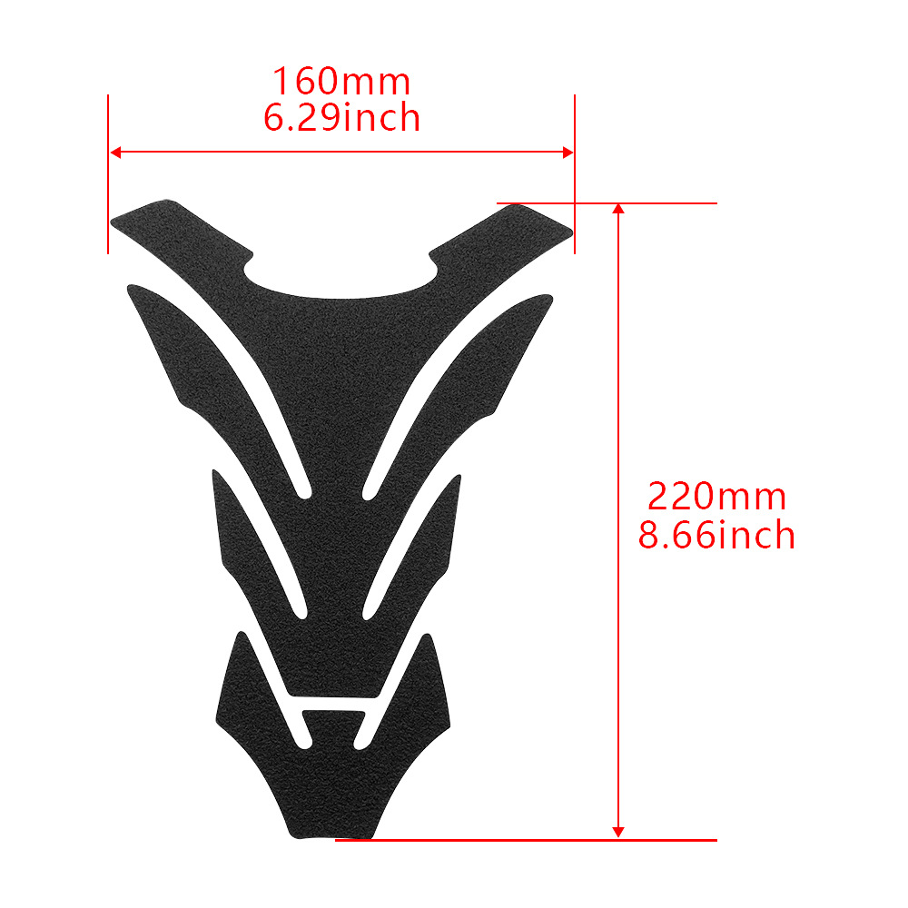Aplicable a Honda Kawasaki Suzuki Yamaha pegatinas de hueso de tiburón pegatinas protectoras pegatinas esmeriladas accesorios de motocicleta universal