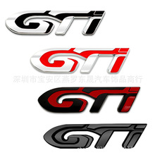 适用于GTI车贴 适用于标致308GTI大众WOLFPolo尾标改装
