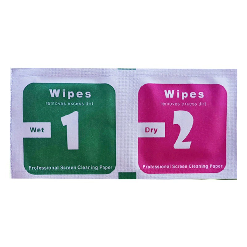 Сухой и влажный спиртовой мешок с пленкой 1 2, красный и зеленый спиртовой мешок, браслет для мобильного телефона, инструмент для очистки пленки, одноразовые салфетки