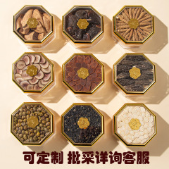高齢者向けの西洋人参、デンドロビウム、鹿の角、紅参、中秋節の健康ギフト用の栄養補助食品組み合わせギフトボックス