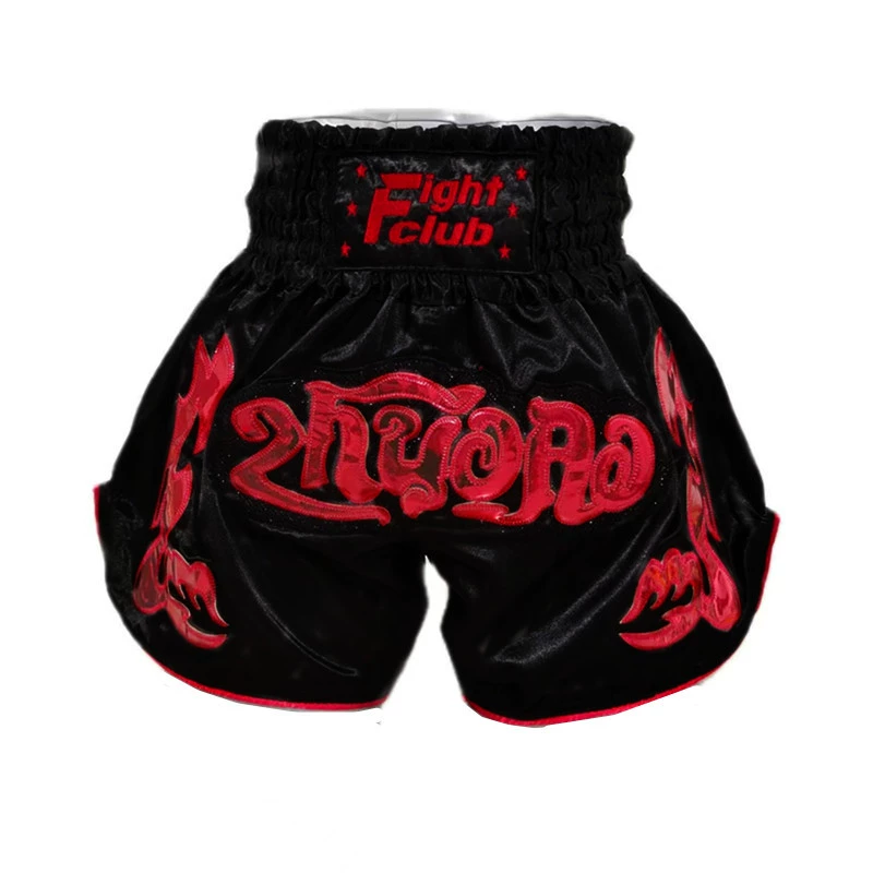 Boxing Training Shorts, Muay Thai Style, Satin Finish, Sizes XXXS(110)–XXXXL(200)