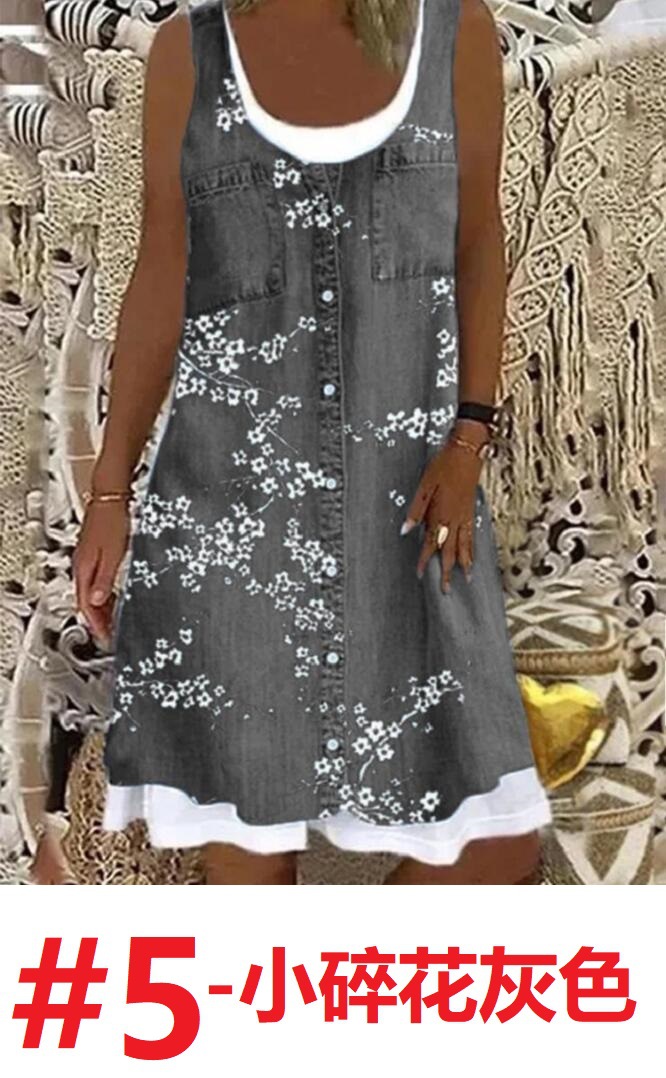 #5 Small floral gray