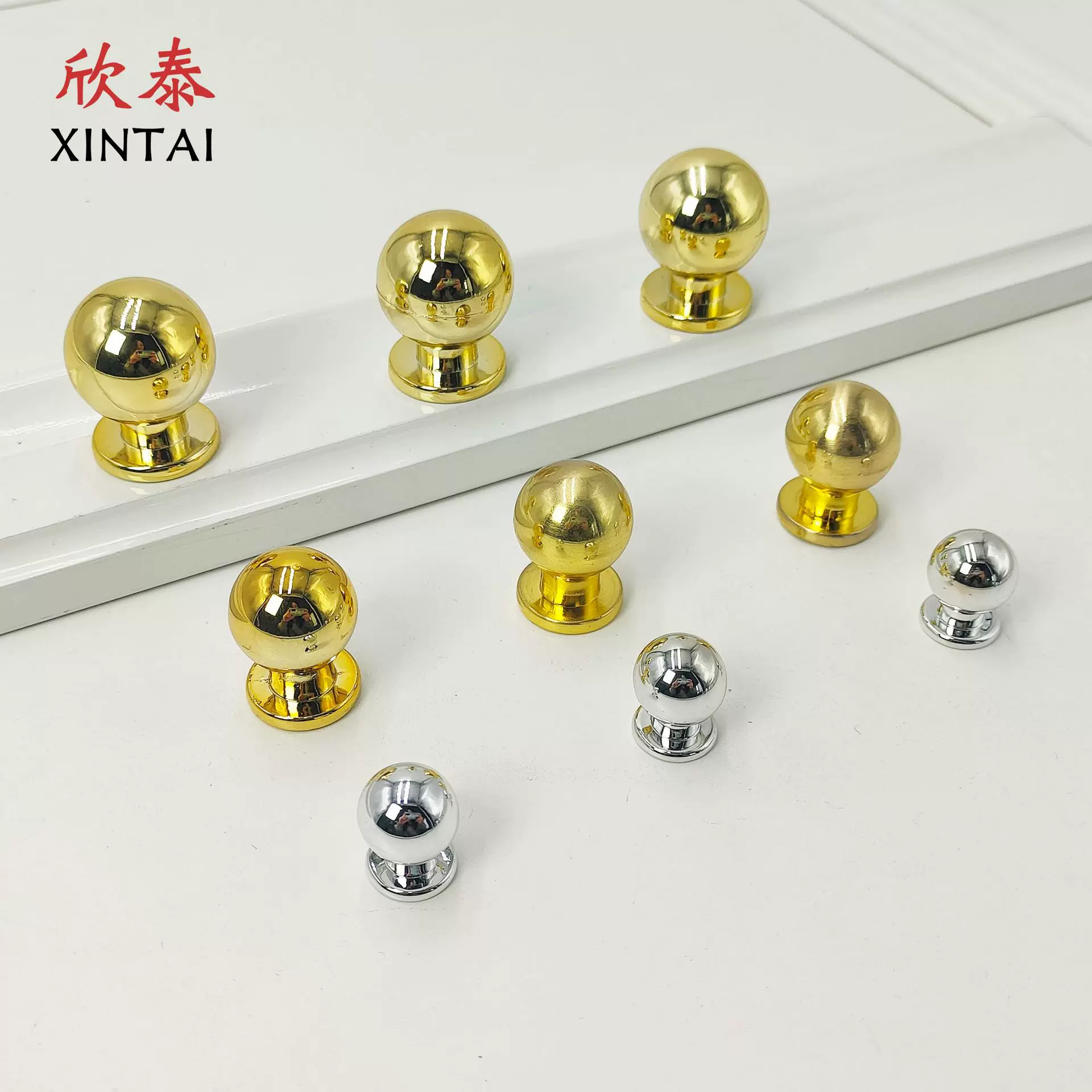 厂家直供实心圆球拉手现代简约橱柜拉手塑料ABS单孔拉手五金拉手