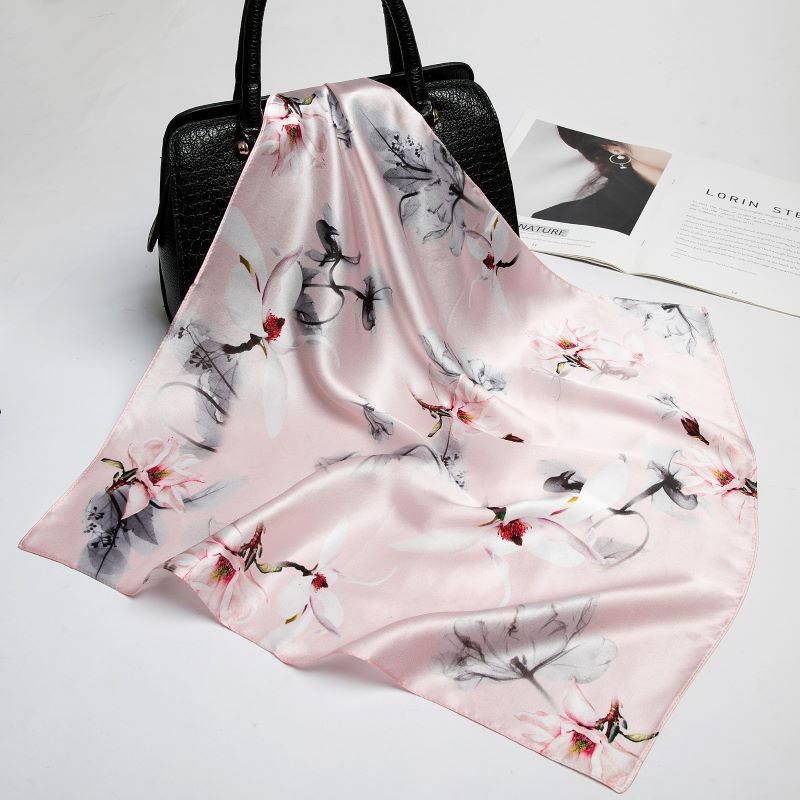 pink silk bandana pink silk bandana