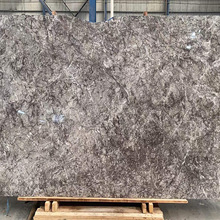 特菲力灰色大理石梯步全屋地面 新中式电视墙石材光面室内装修