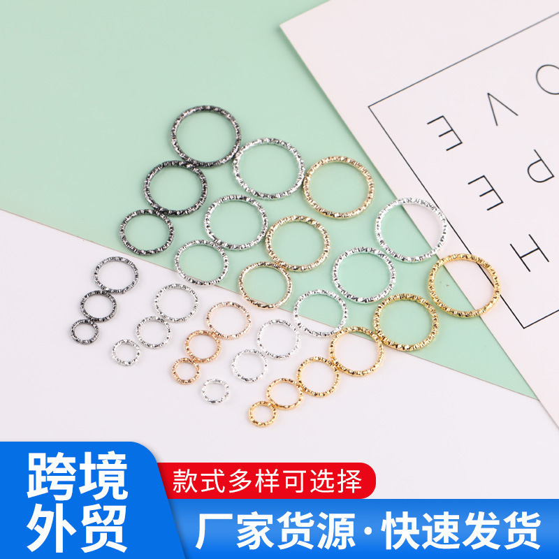 DIY Jewelry Accessories, Misaligned Connection Batch Wreaths, Handmade Faceted Batch Wreaths, Open Rings, Twist Rings DIY Jewelry Accessories, Misaligned Connection Batch Wreaths, Handmade Faceted Batch Wreaths, Open Rings, Twist Rings