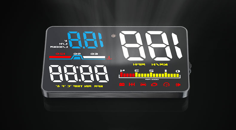 Car HUD Head-up Display Car Universal OBD Multi-function Car Speed Water Temperature Fuel Consumption Instrument Panel Hd Projection