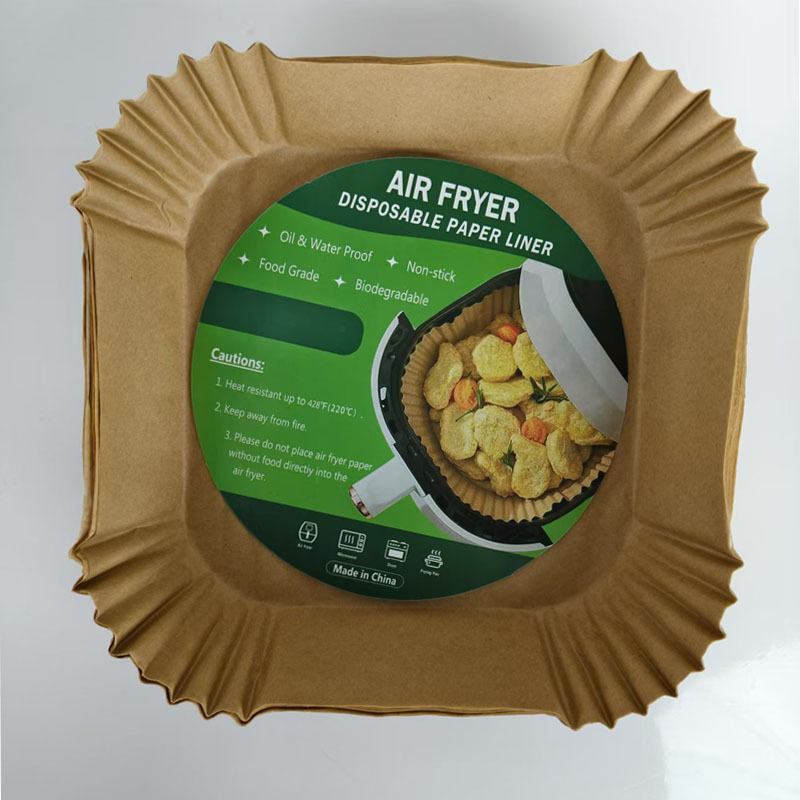 特大エアフライヤー専用紙角型円形紙皿シリコン油紙焙煎家庭用油吸収紙食品紙マット|undefined