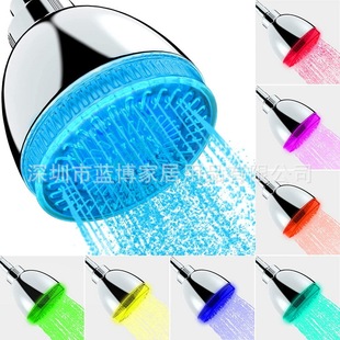 led small top spray colorful top spray led shower top spray new round fashion top spray 8010-A7