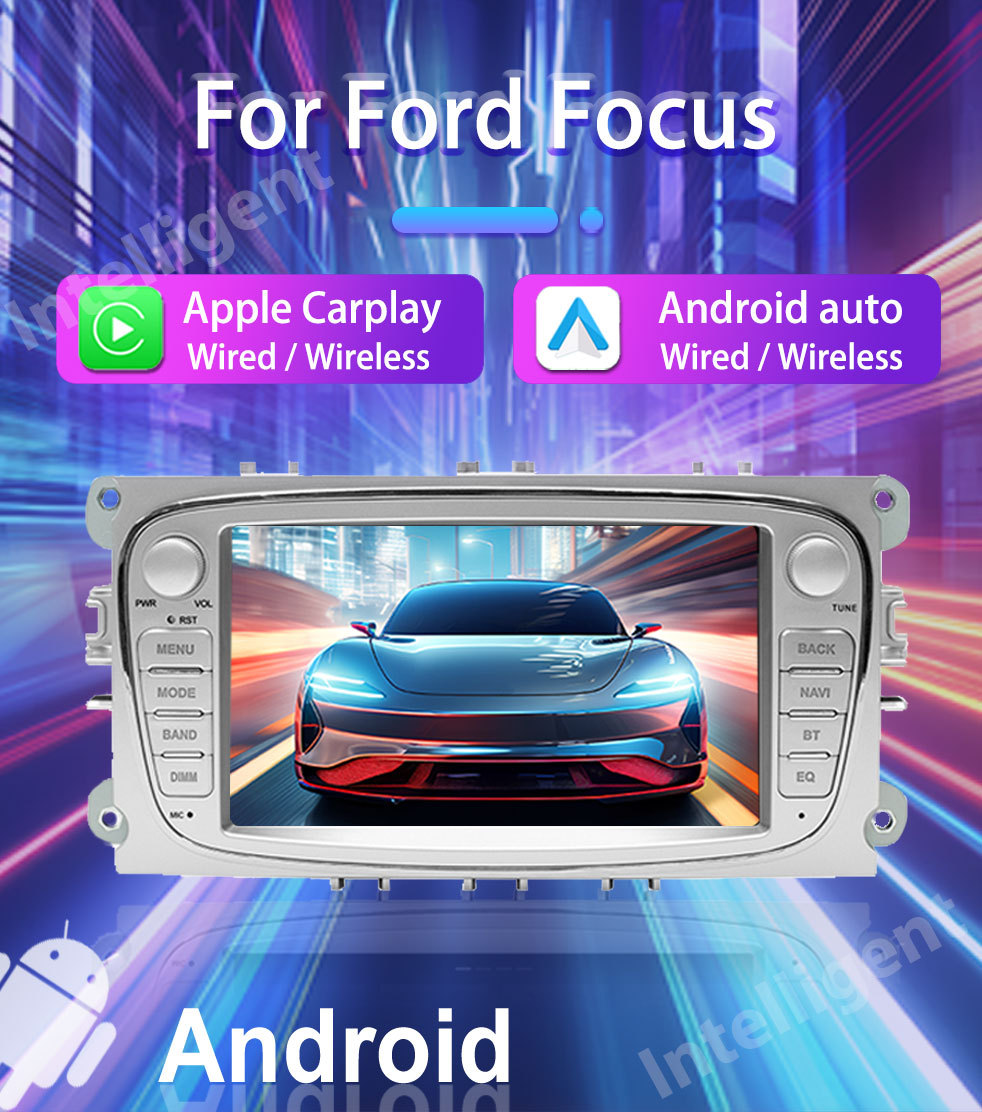 Suitable for Ford Focus 7-inch Android Smart GPS Car Navigation Bluetooth MP5 Player Carplay