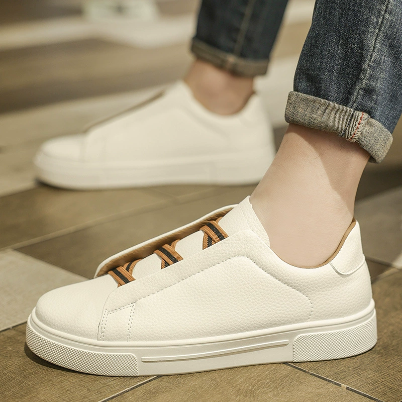 Breathable black light panel, universal white shoes, soft sole