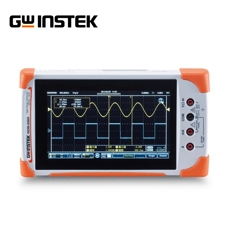 台湾固纬手持式双通道1G采样率1M记录长度100M示波器GDS-210