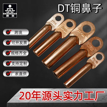 行家选工厂批发国标厂标DT系列纯紫铜接线端子堵油系列铜鼻子