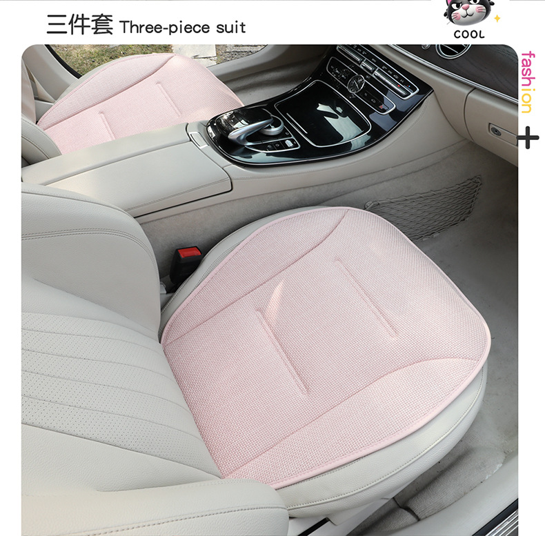 Car Seat Cushion, Suitable for All Seasons, Light Luxury and High-End Feel, Seat Cushion Cover, Single Driver's Seat Fabric Cushion