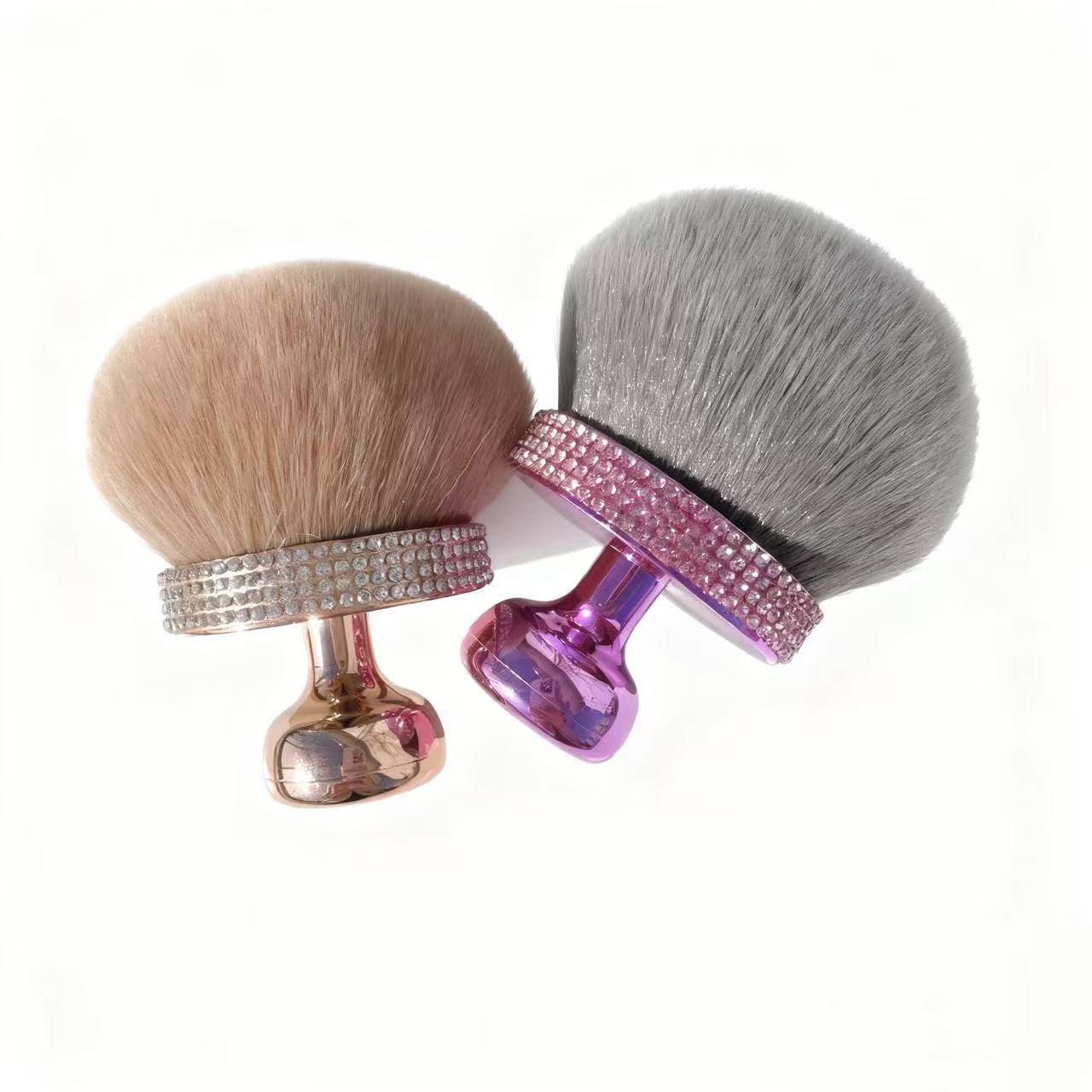 Brocha de Honguito para Polvo de Uñas con Pedrería Limpiador de Polvo, Decorativo para Maquillaje y Manicura image 5