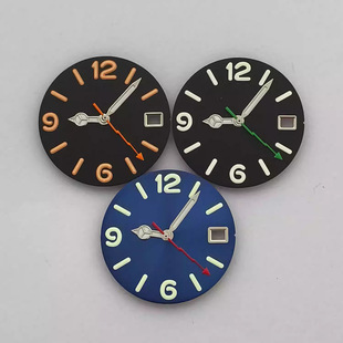 Watch Accessories Literal Digital Sun Pattern Frosted Dial + Lightning Seconds Suitable for Nh35/36/4R/7S Movement