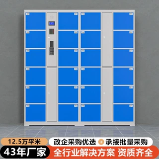 定制智能存包柜电子红外条码储物柜健身房微信扫码人脸带锁更衣柜