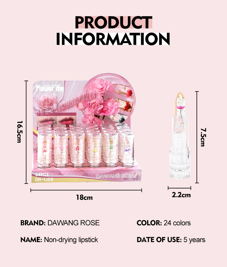 Moisturising Colour Change Lipstick With Dried Flower Infusion_voghion.com