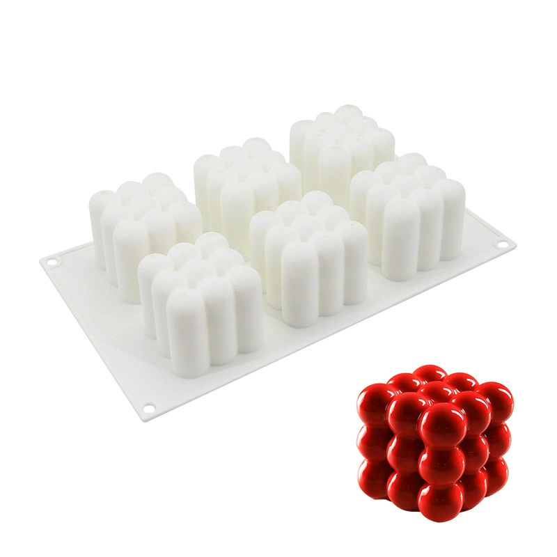 Rubik's cube, creative silicone mold, mousse, aromatherapy, candle, soap mold, DIY, (Physicals)