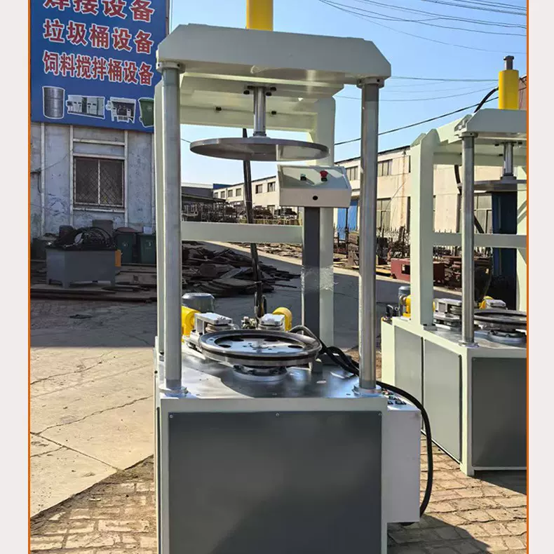 加厚200升大桶开口带盖烤漆镀锌化工桶生产线