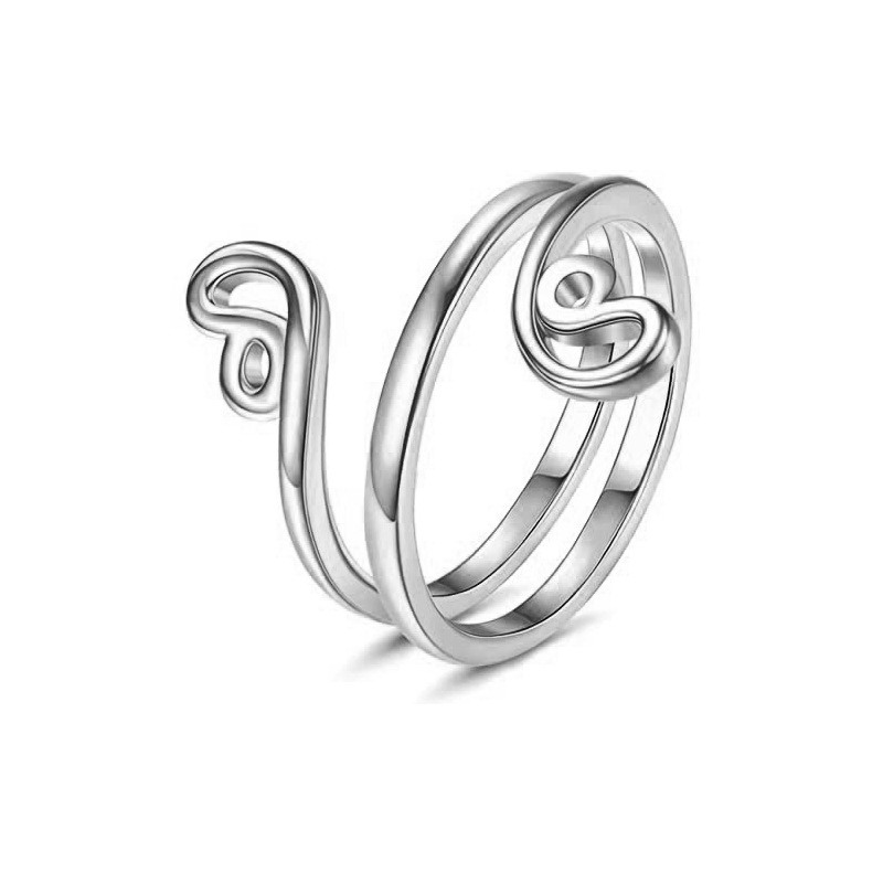 All Seasons Season Brass Inlay Geometric Zircon Toe Rings