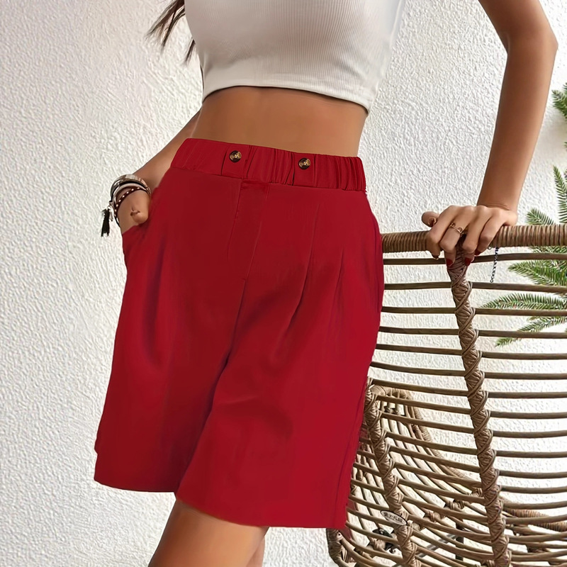 Women's Wide-Leg Pants 2025 New High-Waisted Loose Shorts Summer Thin Casual Women's Pants Mid-Length Pants Seven-Quarter Pants Women's Wide-Leg Pants 2025 New High-Waisted Loose Shorts Summer Thin Casual Women's Pants Mid-Length Pants Seven-Quarter Pants