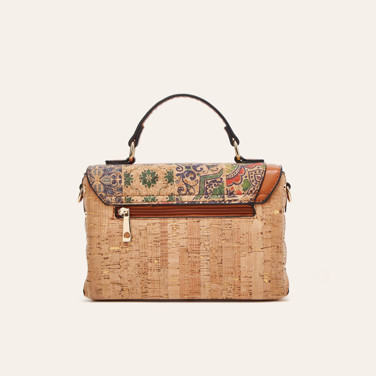 Vintage European Ethnic Shoulder Bag With Bark Pattern Design_voghion.com
