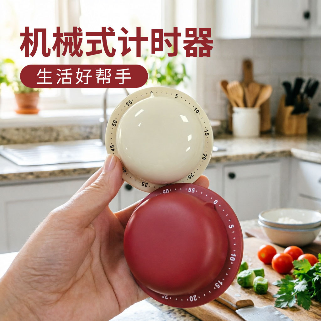 Kitchen Hat Timer Stainless Steel Magnetic Timer Alarm Clock for Learning, Baking, Egg Cooking, and Time Management