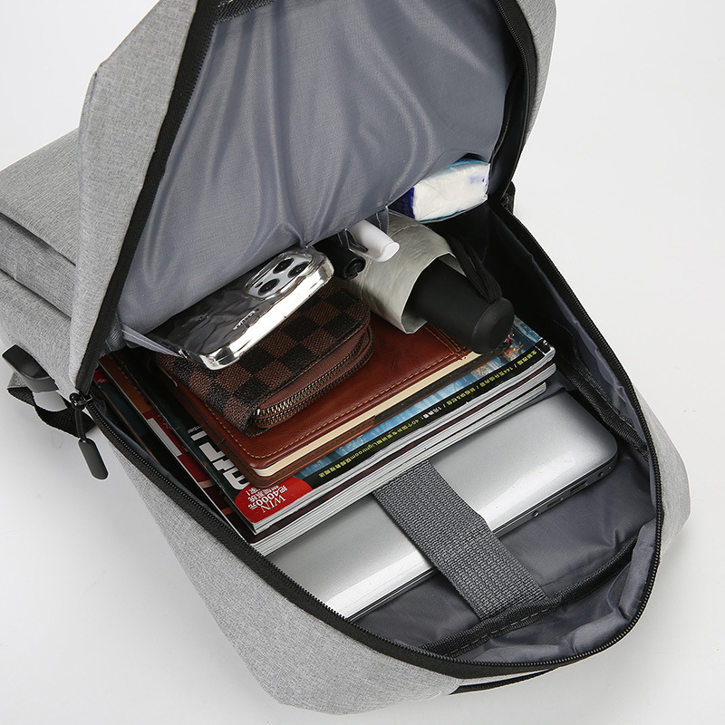 Mochila para computadora de gran capacidad, mochila con impresión de logotipo, mochila con carga, mochila informal de negocios, fabricante de regalos