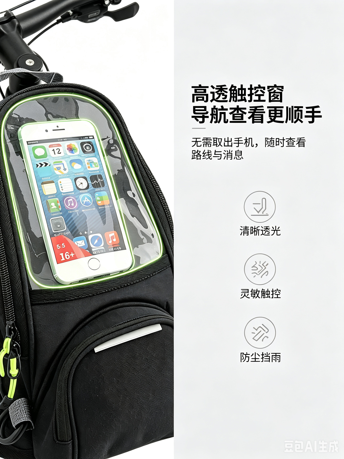 New motorcycle riding bag, waterproof, high-sensitivity touch screen phone bag, wear-resistant, portable motorcycle gear tank bag