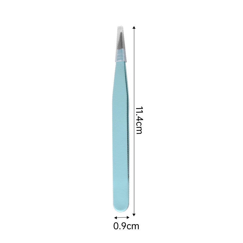 123mm pinzas de pestañas falsas sin pegamento coloridas pinzas de joyería punta herramientas de belleza de pestañas profesionales