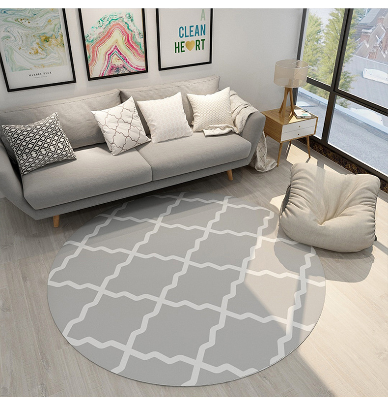 圆形地毯,北欧地毯,客厅地毯,吊篮地毯