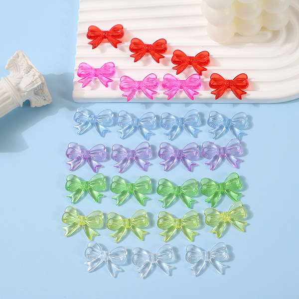 Acrylic transparent hair band with bow