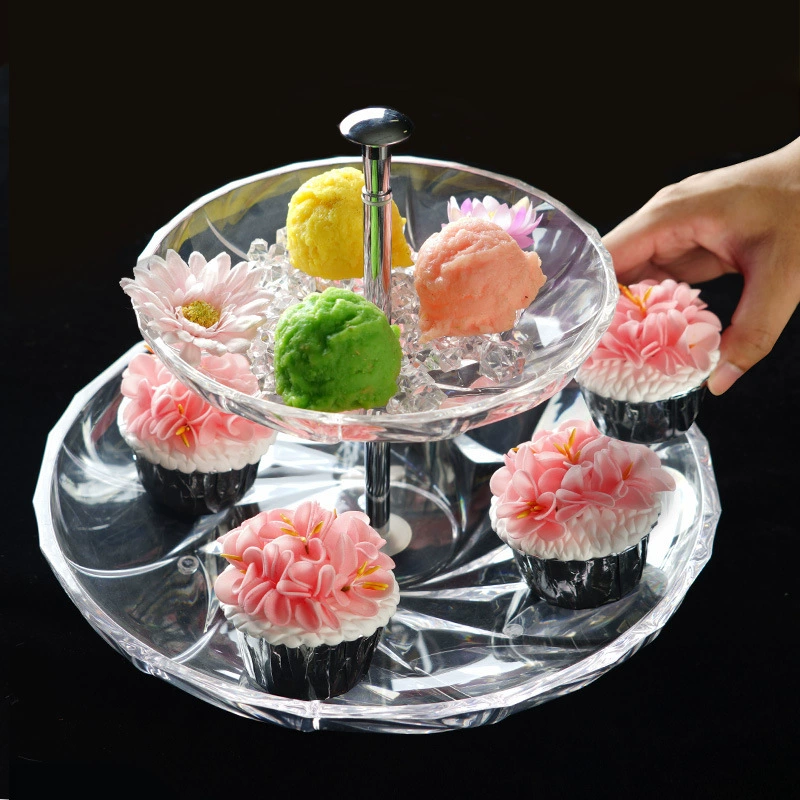 Европейская многослойная тарелка с фруктами прозрачная пластиковая гостиная журнальный столик дома KT высококачественная корзина с фруктами