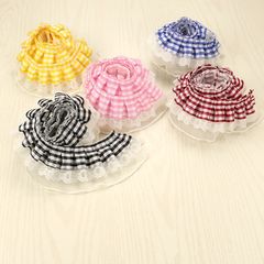 銀糸のしわのレースは格子の網のレースの補助材料の服の装飾の部品の材料の百のしわの服装をつなぎ合わせます。