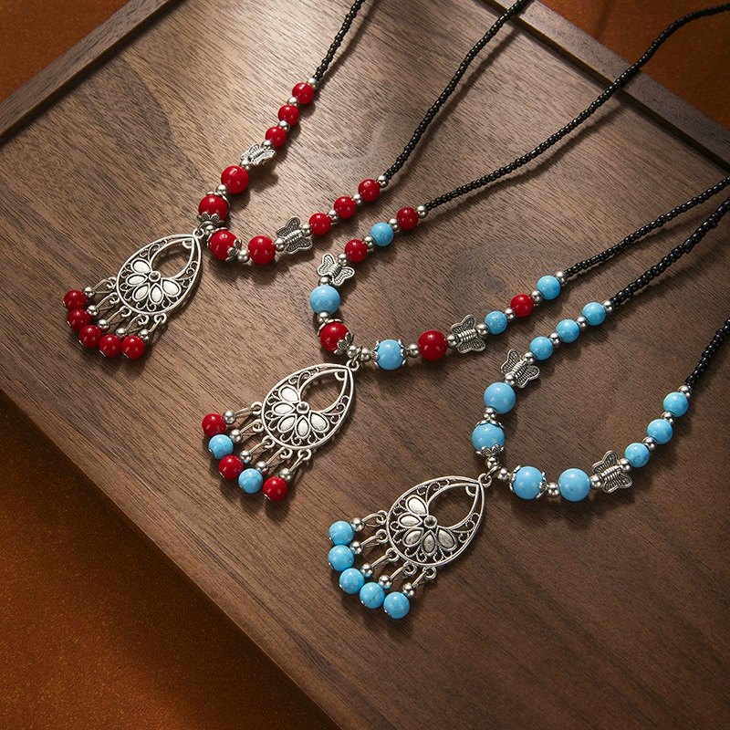 Ретро этнический стиль, цветная бисерная кисточка