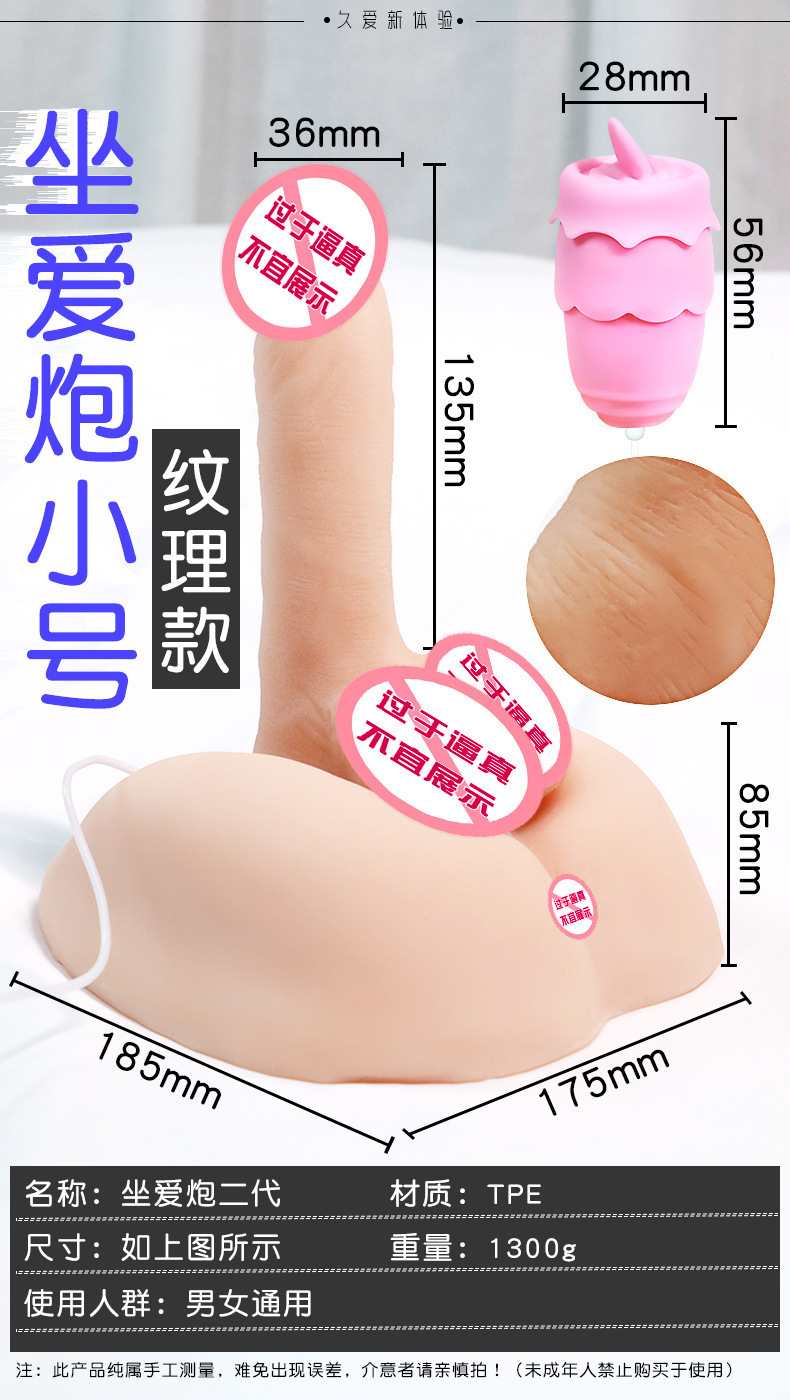 Jiuai Electric Soft Flesh Dildo Realistic TPE Masturbator for Women — detail image 1