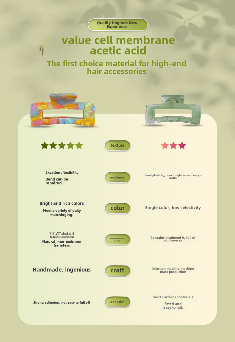 Baifeiya kleine Acetat-Haarspange, süße kleine Monster-Haarnadel, Geisterpferdchen, Mädchen, Herz-Haarspange, hoher Pferdeschwanz, Haarschmuck, Kopfschmuck_voghion.com