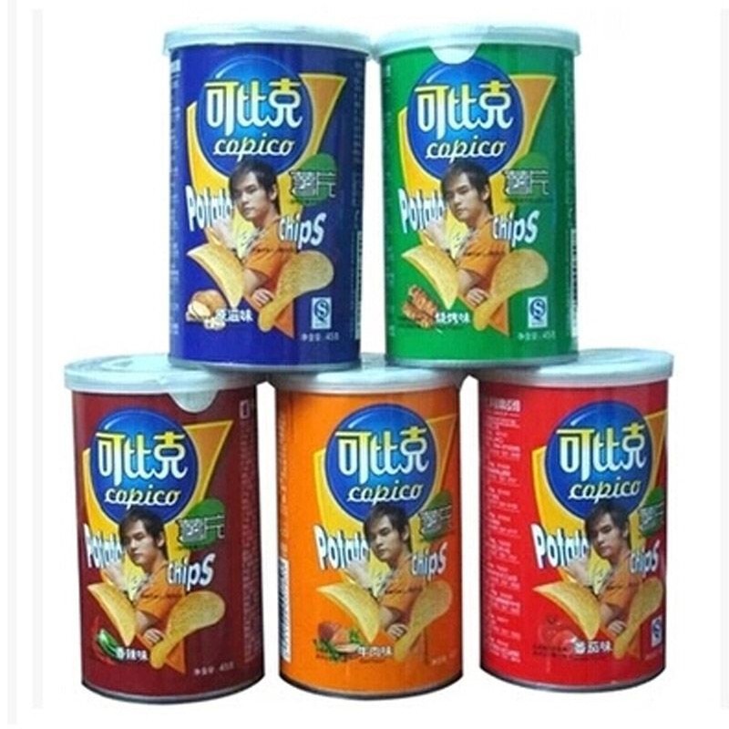 Dali Foods Copico Potato Chips 45g Canned Puffed Snack Spicy Flavored Potato Chips Small Package Multi-Flavor