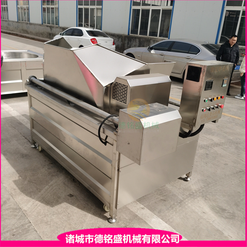 喷淋油输送线 炸皮肚油炸锅 DMS-1400肉皮温皮锅