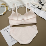 Хлопковый бюстгальтер без косточек, нижнее белье, тонкий поддерживающий бюстгальтер-топ для школьников