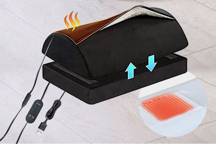 Cross-border Adjustable Height Heating Pillow Home Office Warm Pillow Multifunctional Heating Rest Pillow Heating Pillow