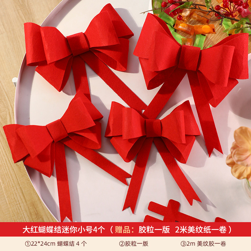 Suministros de decoración de la habitación de la boda creativo guirnalda roja nueva casa sala de estar dormitorio cortina arco decoración colgante