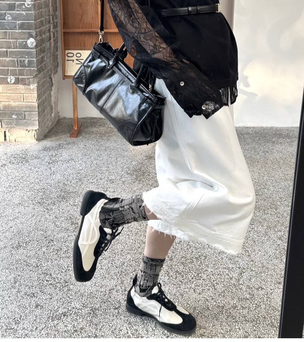 Scarpe da ballo da donna in pelle con suola morbida, sportive e per il tempo libero, primavera/estate 2024, nuove di zecca_voghion.com