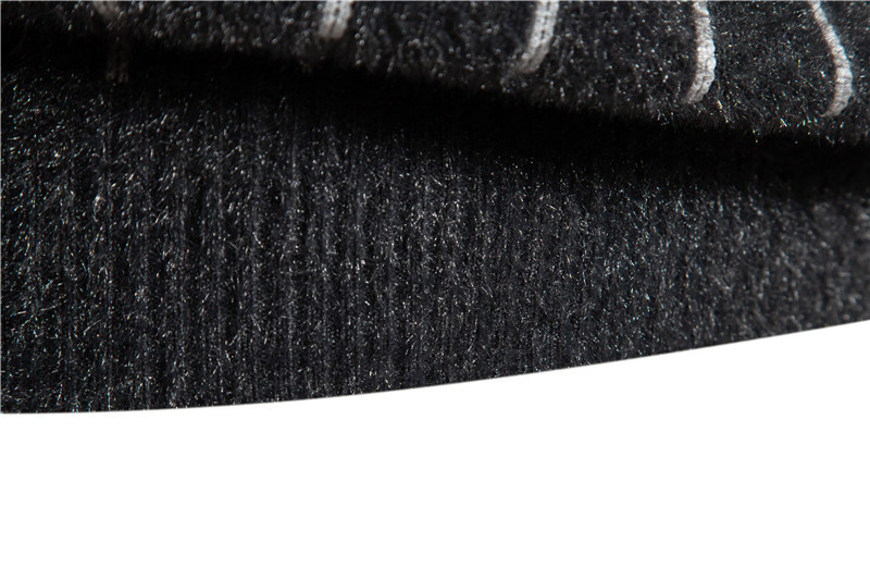Pull col rond tendance pour homme, nouvelle collection automne et hiver, chemise imprimée à rayures, haut tricoté_voghion.com