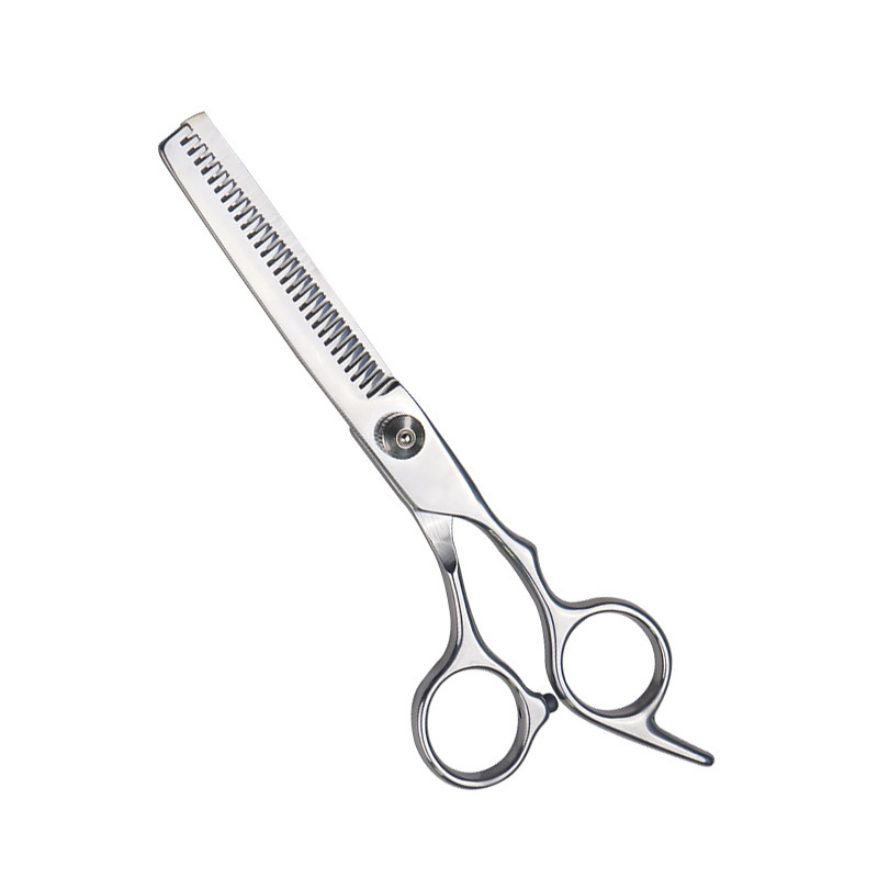 Tijeras para el cabello Tijeras para el cabello Tornillo blanco de 6 pulgadas Tijeras planas Tijeras para dientes Niños adultos para el hogar Tijeras para el cabello