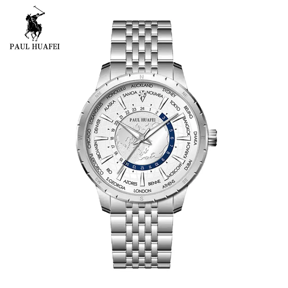 英国品牌流浪地球超强夜光防水自动机械机芯男士手表腕表现货