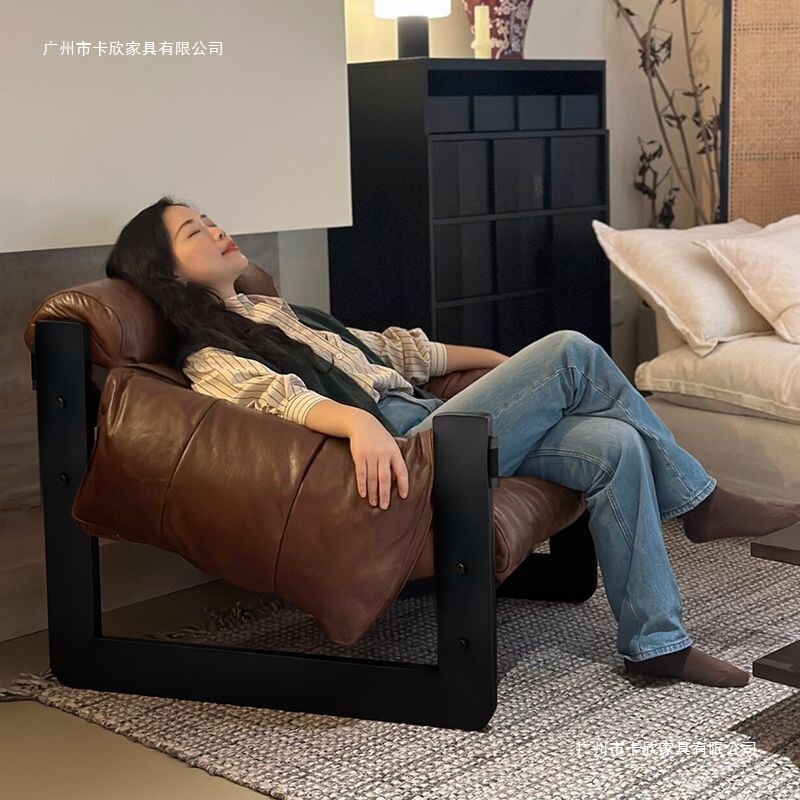 懒人沙发椅泽西岛椅设计师款单人沙发椅家用客厅轻奢复古休闲可躺|undefined