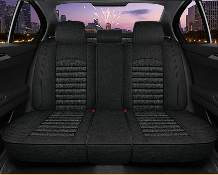 Flax Car Seat Cover, Universal, Full Coverage, Single Seat
