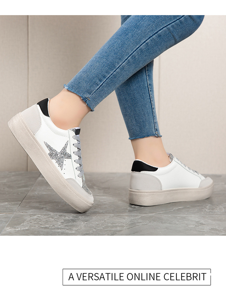 Lightweight Women's Casual Trainers With Non-slip Sole & Star_voghion.com